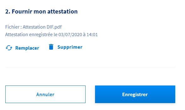 dif 3 attestation DIF